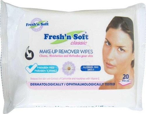 Fresh'N Soft Makyaj Temizlik Mendili 20' Li