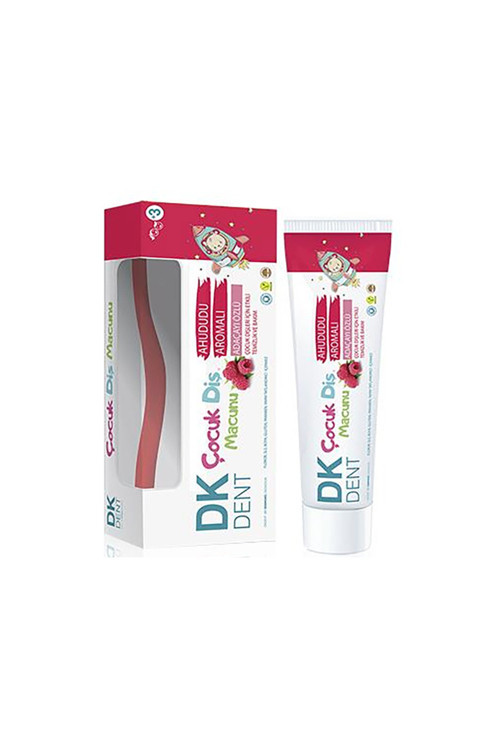 Ahududu Aromalı Florürsüz Vegan Çocuk Diş Macunu 50 ml