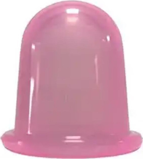 Silikon Yüz & Boyun Masaj Kupası Pembe Renk Orta Boy
