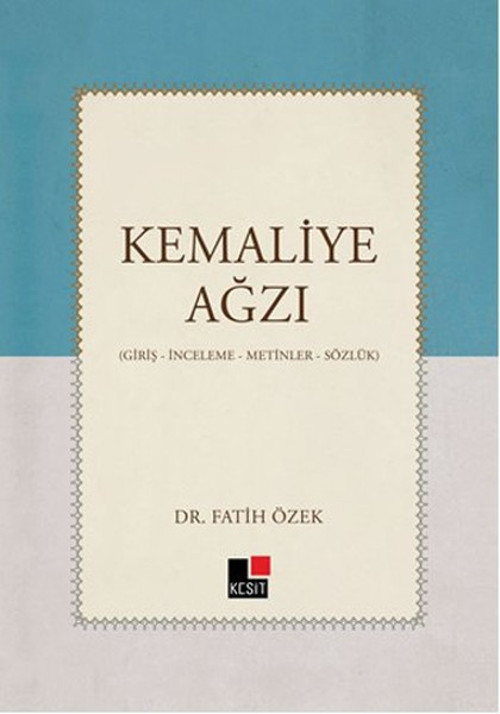 Kesit Yayınları Kemaliye Ağzı