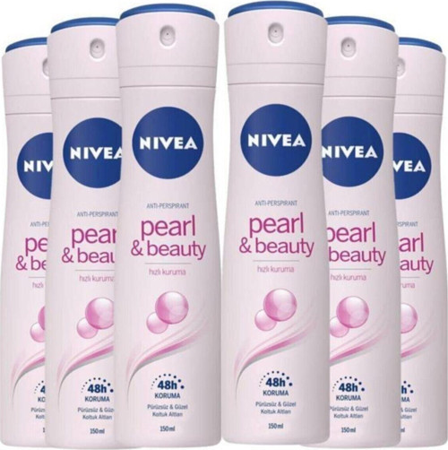 Pearl&beauty Kadın Sprey Deodorant 150 ml x 6 Adet Avantajlı Paket