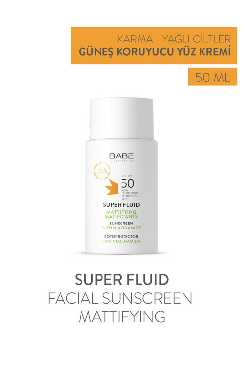 Super Fluid Sunscreen Mattifying SPF50 50ml - Yağlı Ciltler İçin Matlaştırıcı Yüz Güneş Kremi