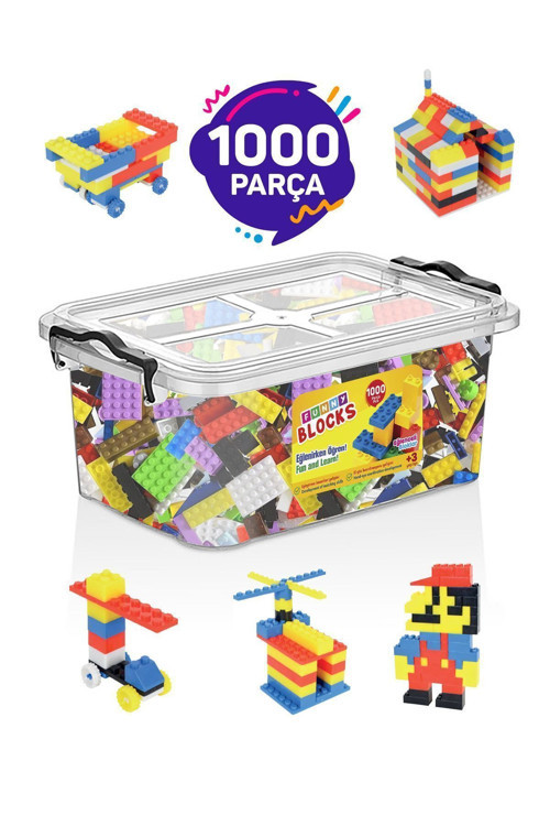 Funny Blocks Mikro Blok 1000 Parça Plastik Kutulu