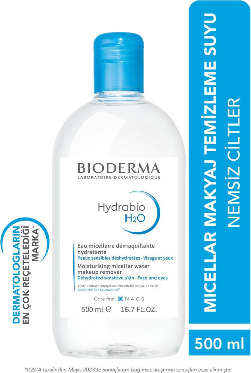 Hydrabio H2O Nemlendirici Micellar Makyaj Temizleme Suyu Kuru Ciltler Yüz, Göz Çevresi 500 ml
