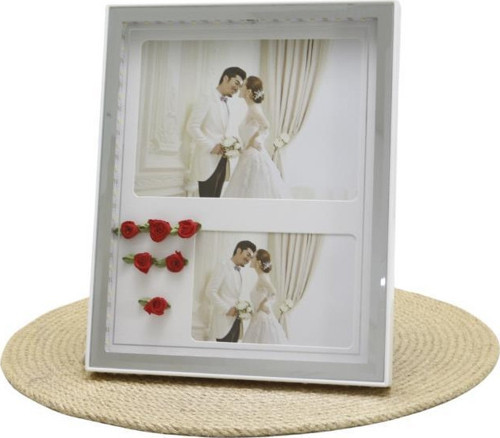 LED Işıklı 2’li Fotoğraf Çerçevesi Beyaz 20 x 25 cm