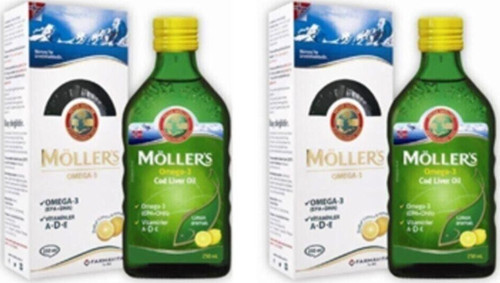 Omega3 Limon Aromalı Balık Yağı Şurup 250 ml 2'li Set