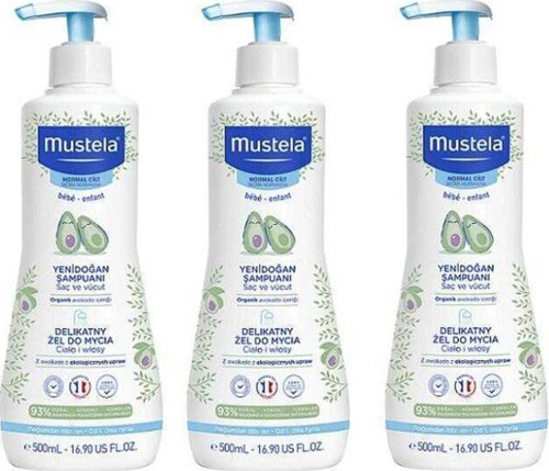 Gentle Cleansing Gel 500 ml Yenidoğan Şampuanı - 3 Adet
