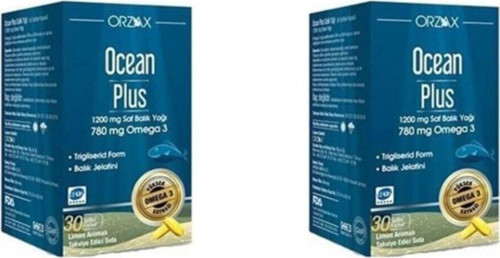 Plus 1200 Mg Omega 3 Saf Balık Yağı 30 Kapsül 2 Adet