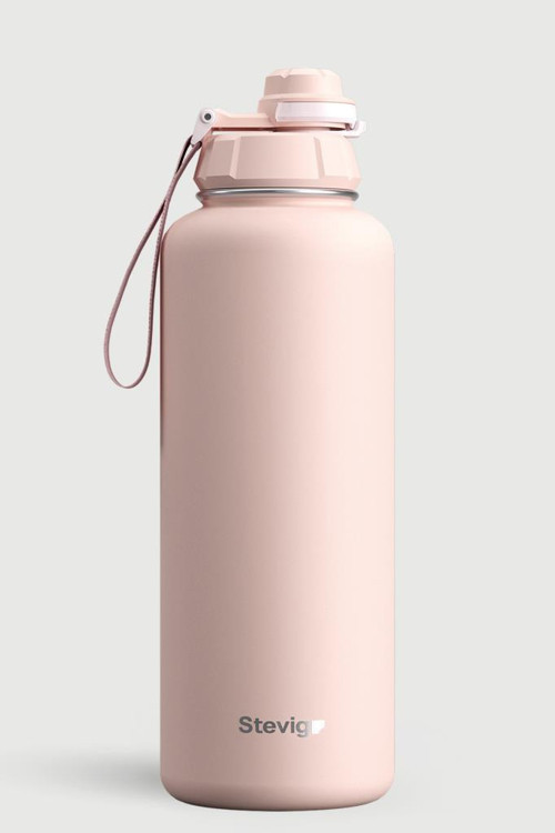 1 Hand Leak-Proof Sızdırmaz Çelik Termos 1500 ML Icy Pink ST-255
