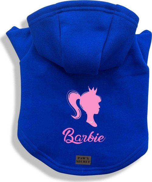 Köpek Kıyafeti Köpek Sweatshirt Hoodie Köpek Ürünleri Kedi Kıyafeti - Barbie Yazılı XL