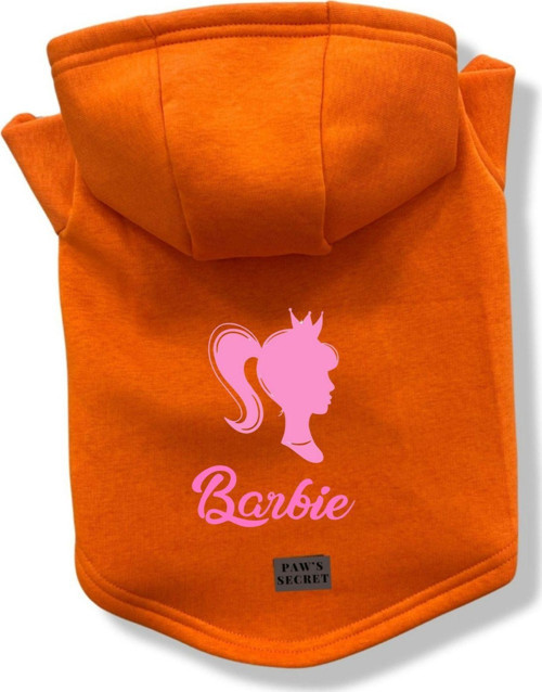 Köpek Kıyafeti Köpek Sweatshirt Hoodie Köpek Ürünleri Kedi Kıyafeti - Barbie Yazılı XS