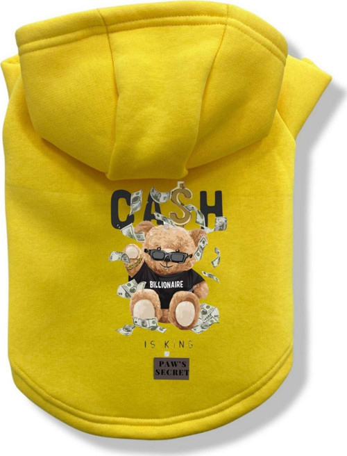Köpek Kıyafeti Köpek Sweatshirt Hoodie Köpek Ürünleri Kedi Kıyafeti - Milyoner Ayı XL