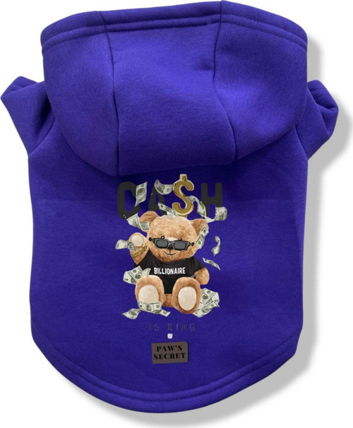 Köpek Kıyafeti Köpek Sweatshirt Hoodie Köpek Ürünleri Kedi Kıyafeti - Milyoner Ayı XL