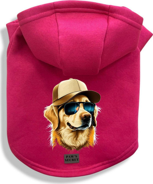 Köpek Kıyafeti Köpek Sweatshirt Hoodie Köpek Ürünleri Kedi Kıyafeti - Şapkalı Golden L