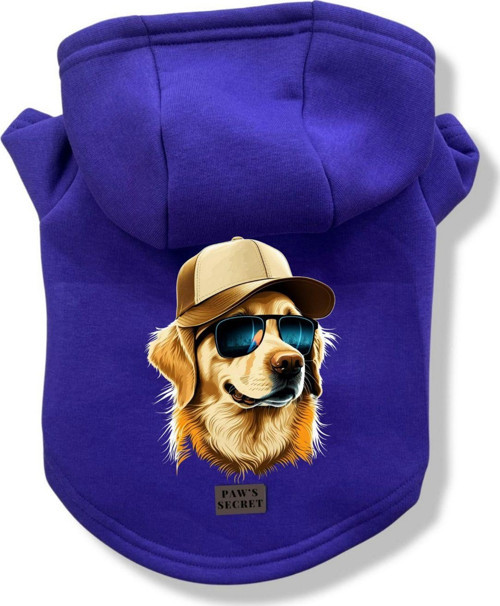 Köpek Kıyafeti Köpek Sweatshirt Hoodie Köpek Ürünleri Kedi Kıyafeti - Şapkalı Golden XL