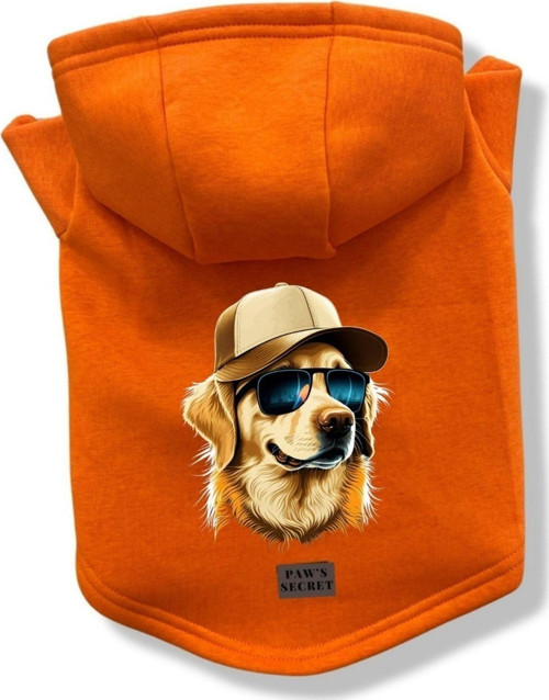 Köpek Kıyafeti Köpek Sweatshirt Hoodie Köpek Ürünleri Kedi Kıyafeti - Şapkalı Golden XS