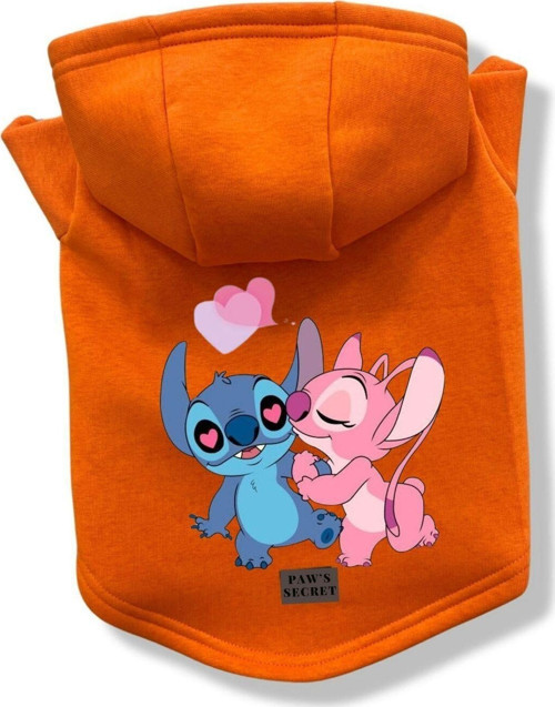 Köpek Kıyafeti Köpek Sweatshirt Hoodie Köpek Ürünleri Kedi Kıyafeti - Stich ve Angel L