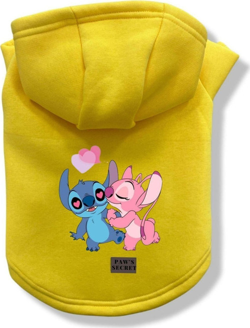 Köpek Kıyafeti Köpek Sweatshirt Hoodie Köpek Ürünleri Kedi Kıyafeti - Stich ve Angel S