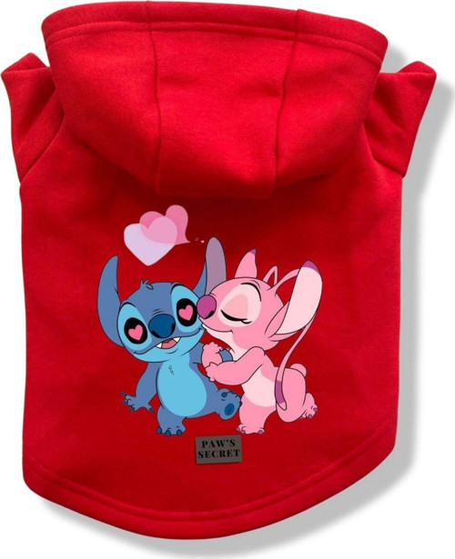 Köpek Kıyafeti Köpek Sweatshirt Hoodie Köpek Ürünleri Kedi Kıyafeti - Stich ve Angel XL