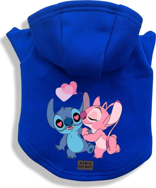 Köpek Kıyafeti Köpek Sweatshirt Hoodie Köpek Ürünleri Kedi Kıyafeti - Stich ve Angel XL