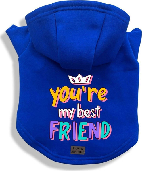 Köpek Kıyafeti Köpek Sweatshirt Hoodie Köpek Ürünleri Kedi Kıyafeti - You're My Best Friend S