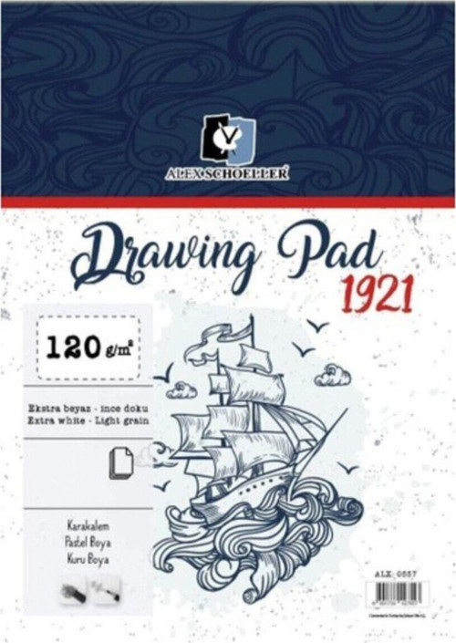 Alex Scheoller Drawing Pad 120gr A5 - 50 Yaprak