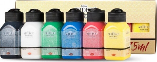 Canlı Renkler 6x75ml Akrilik Boya Seti -1