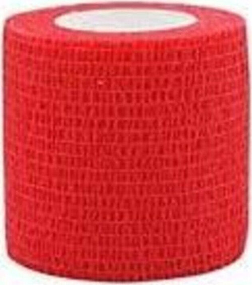 Bia Tape Kırmızı Renk Cohesive Koban Sporcu Bandı Bandaj 5 Cm X 4,5 M.