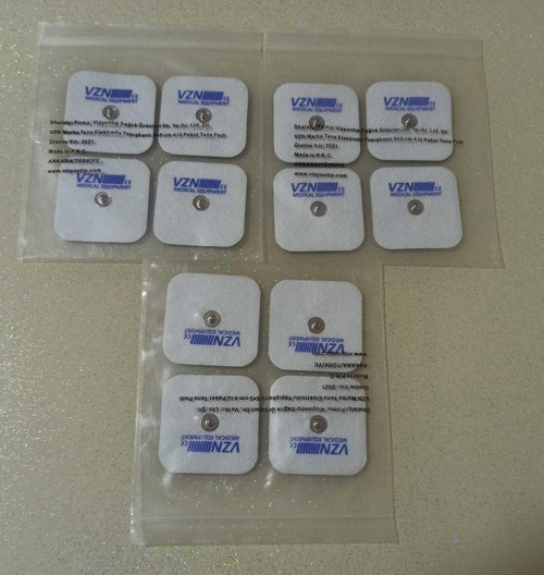 Tens Cihazı Çıt Çıtlı Yedek Elektrot 5X5 Tens Pedi 4 Lü 3 Paket