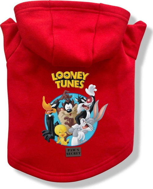 Loney Tunes Baskılı Köpek Kıyafeti Sweatshirt Hoodie L