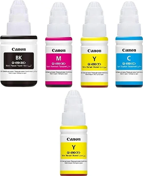 GI-490 / G3411 Orjinal Mürekkep Takımı +1 Sarı Hediyeli