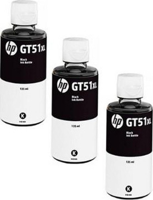 GT51XL / 500 Siyah Orjinal Mürekkep 3'LÜ Avantaj Paket