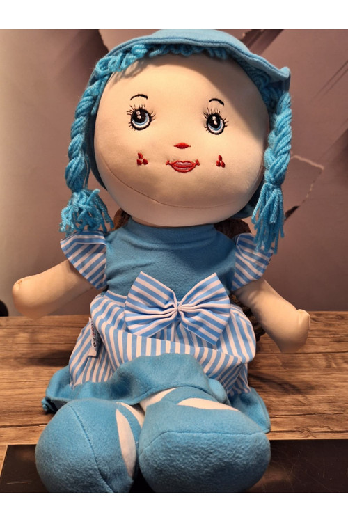 ELİF MAVİ BEZ BEBEK 60CM