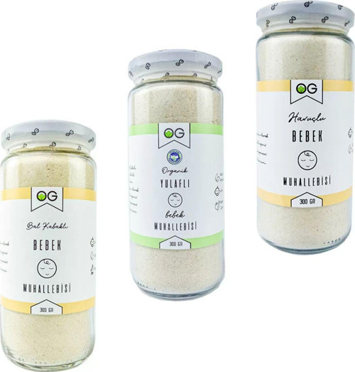 Bebek Muhallebi Seti +6 Ay ( Yulaflı, Havuçlu, Bal Kabaklı)