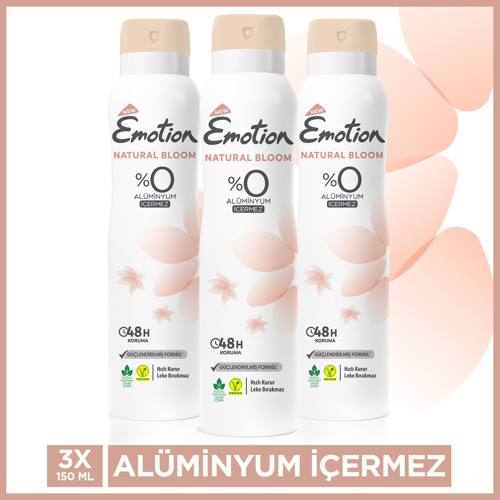 Natural Bloom Deodorant 3X150Ml