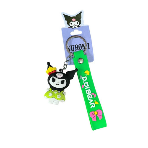 Lisanslı Silikon Anahtarlık 582648-Yeşil Kuromi