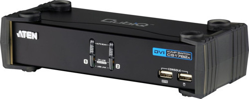 2 port'lu USB 2.0 DVI KVMP™ Switch + 2 port'lu USB (2.0) Hub, Masaüstü Tip, KVM bağlantı k