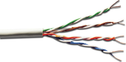 Category 6 (Cat. 6) U-UTP Data Kablosu<br>CCA <br>AWG 23/1<br>Gri renk<br&