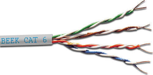 Category 6 (Cat. 6) U-UTP İç Mekan Data Kablosu<br>4x2x23 AWG<br>LSZH (Low Smoke Ze