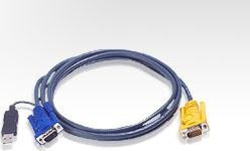 USB KVM (Keyboard/Video Monitor/Mouse) Switch İçin Kablo, 3 metre, 1 x SPHD-15 Erkek <-> 1 x M