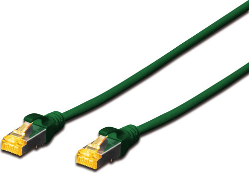 CAT 6A SFTP/PIMF (Pairs In Metal Foil) Patch Kablosu, LSZH, 0,5 metre, AWG 26, Yeşil Renk