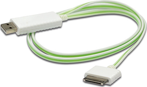 Senkronizasyon ve Şarj için FLUX CONNECT Işıklı Kablo, Apple Dock erkek <-> USB A erke