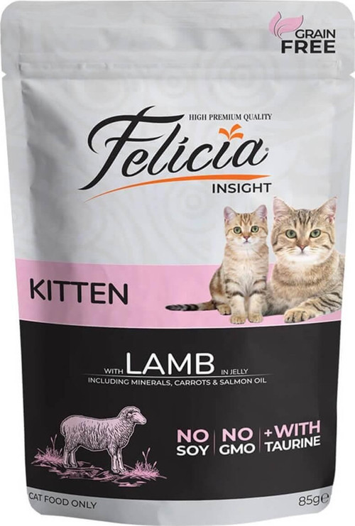 Pouch Tavuklu Yavru Kedi Maması Tahılsız 85 Gr