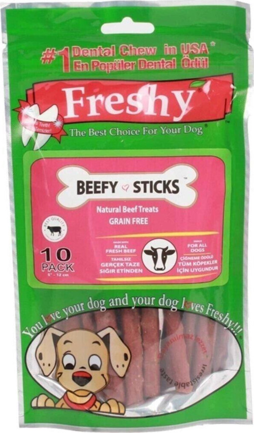 Beefy Sticks Gerçek Sığır Etli Köpek Ödül 10 Lu