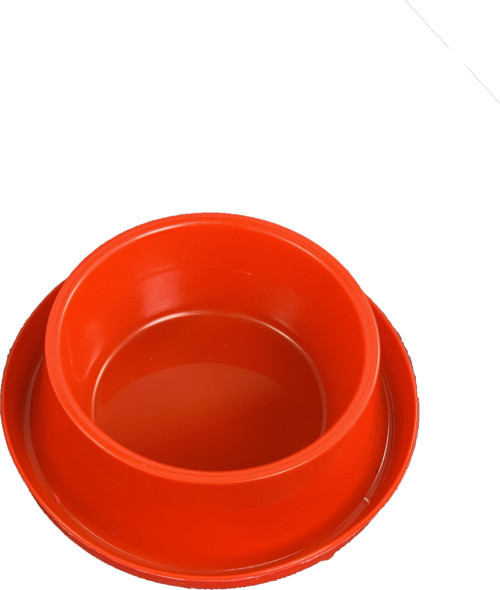 Plastik Kedi-Köpek Mama ve Su Kabı 400 ML Kırmızı