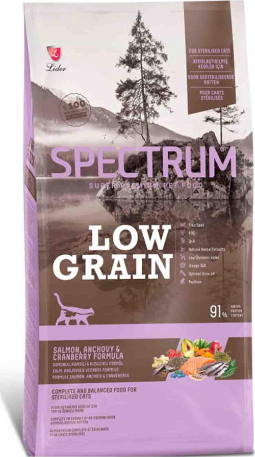 Low Grain Somonlu ve Hamsili Kısırlaştırılmış Yetişkin Kedi Maması 12+1kg