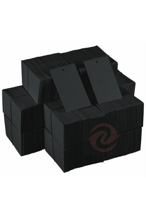 Eser Siyah Karton Fiyat Marka Etiketi 3,5X5 Cm 1000 Adet 3 Mm Orta Ip Gecme Yeri
