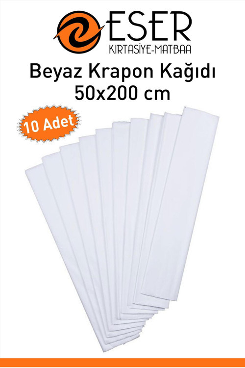 Renkli Krapon Kağıdı 50X200 Cm 10 Adet Renkli Grapon Kağıdı Okul Sınıf Etkinlik Okul Öncesi Anaokulu