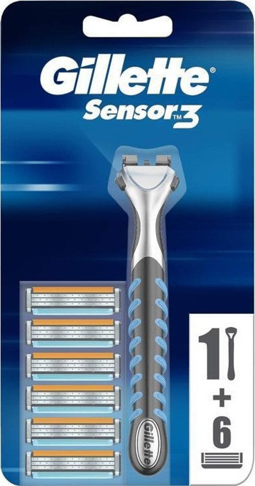 Sensor 3 Tıraş Makinesi + 6 Yedek Tıraş Bıçağı