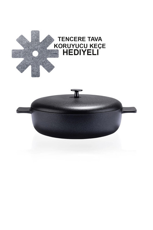Cooknkeep Siyah Inci Pilav Tenceresi 28 Cm